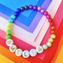 Personalised Rainbow Bead Bracelet, thumbnail 1 of 7
