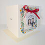 Personalised Wedding Card With Ceramic Portrait Keepsake, thumbnail 2 of 3
