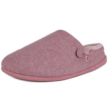 Women's Cosy Mule Slippers In Pink, 11 of 12