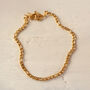3mm Figaro Chain Necklace, 18 Carat Gold Plated, thumbnail 1 of 5