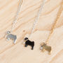 Pug Necklace In Solid 925 Sterling Silver, thumbnail 1 of 6