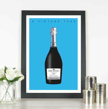 Personalised 'A Vintage Year' Birthday Prosecco Print, 4 of 10