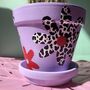 Daisy Print Hand Painted Flower Pot, thumbnail 3 of 6