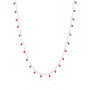 Red Coral Beaded Sterling Silver Chain Necklace, thumbnail 1 of 5