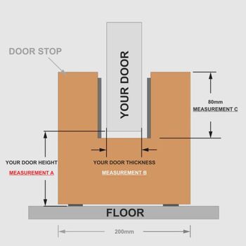 Oak Door Stop With A Slot | Patio | Bifold Doors, 2 of 10