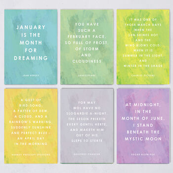 A Year Of Quotes Postcard Pack, 2 of 5