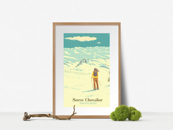 Serre Chevalier Ski Resort Travel Poster Art Print, 4 of 8