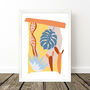 Tropical Leaf Abstract Desertum Print, thumbnail 6 of 8