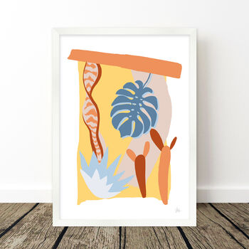 Tropical Leaf Abstract Desertum Print, 6 of 8