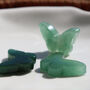 Green Aventurine Butterfly Crystal Pendant And Gift Bag, thumbnail 3 of 5