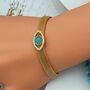 The Andrea Gold Plated Bracelet, thumbnail 5 of 6