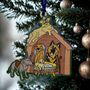 Wooden Dog Nativity Christmas Tree Decorations, thumbnail 2 of 5