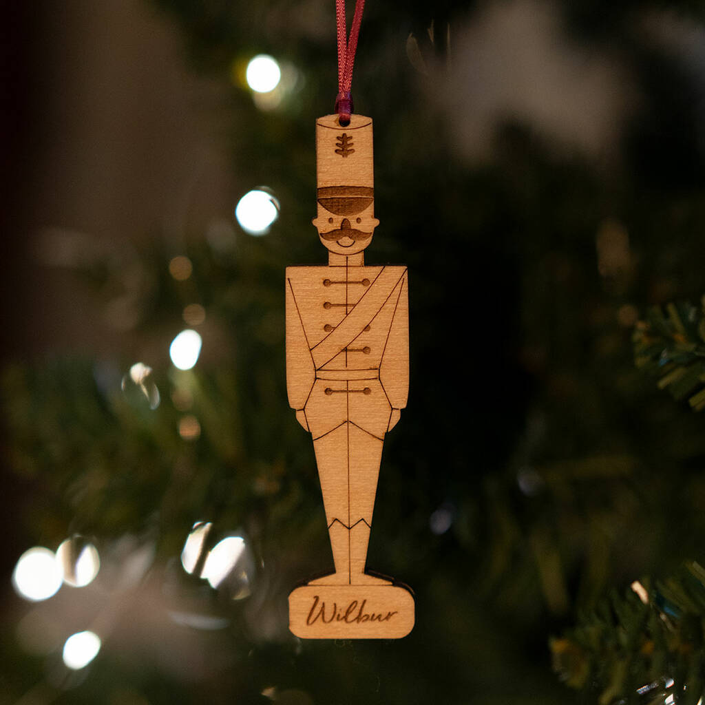 Personalised Nutcracker Christmas Decoration By Fred & Robin