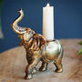 Gold Elephant Candle Holder, Candlestick, thumbnail 1 of 5