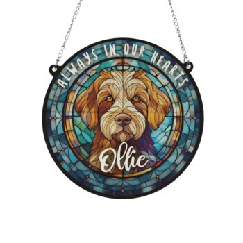 Labradoodle Memorial Suncatcher, 2 of 6