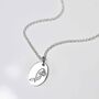 Sterling Silver January Birth Flower Necklace, thumbnail 2 of 7