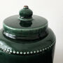 Ceramic Decorative Jar With Lid, thumbnail 4 of 7