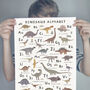 Personalised Dinosaur Alphabet Print, thumbnail 3 of 8