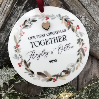 Personalised First Christmas Married, 3 of 5