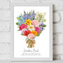 Personalised Grandma Birth Flower Print, thumbnail 1 of 9