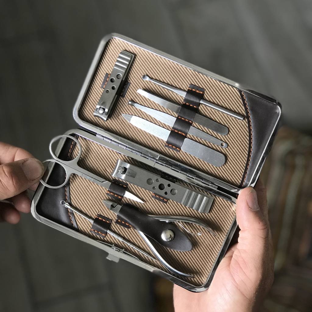personalised gent's classic mini manicure set by ginger rose