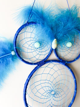 Blue Owl Dream Catcher Gift For Boys, 4 of 6