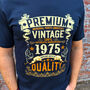 Premium Vintage 100% Quality | Personalised Mens Birthday Gift T Shirt, thumbnail 5 of 6