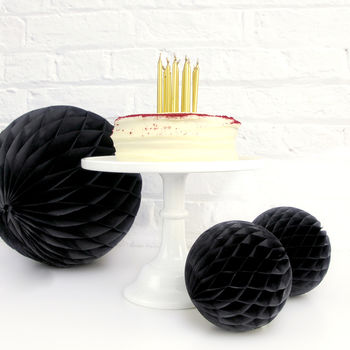 Gold Birthday Party Cake Candles By Peach Blossom | notonthehighstreet.com