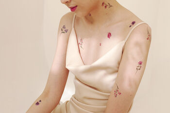 Flowers And Berries Temporary Tattoo, 7 of 7