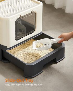 Hidden Cat Litter Box For Large Cats Anti Leaking, 6 of 12