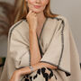 Wool Blend Poncho Wrap With Scarf, thumbnail 7 of 11