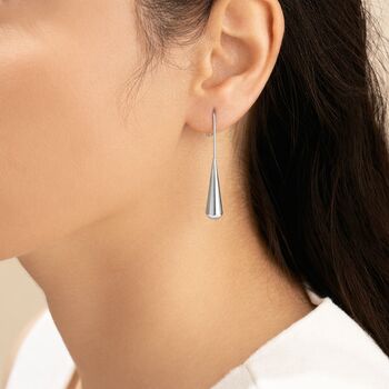 Teardrop Stainless Steel Drop Earrings, 4 of 6