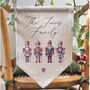 Christmas Pink Nutcracker Flag Personalised, thumbnail 1 of 4