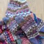 Fair Isle Folk Sofa Socks 100% Wool, thumbnail 8 of 8