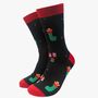 Men's Bamboo Socks Gift Box Christmas Pudding Gingerbread, thumbnail 5 of 5