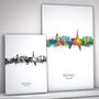 Solihull Skyline Portrait Print And Box Canvas, thumbnail 2 of 5