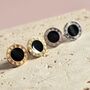 Roman Numeral Enamel Stud Earrings Tarnish Resistant, thumbnail 3 of 4