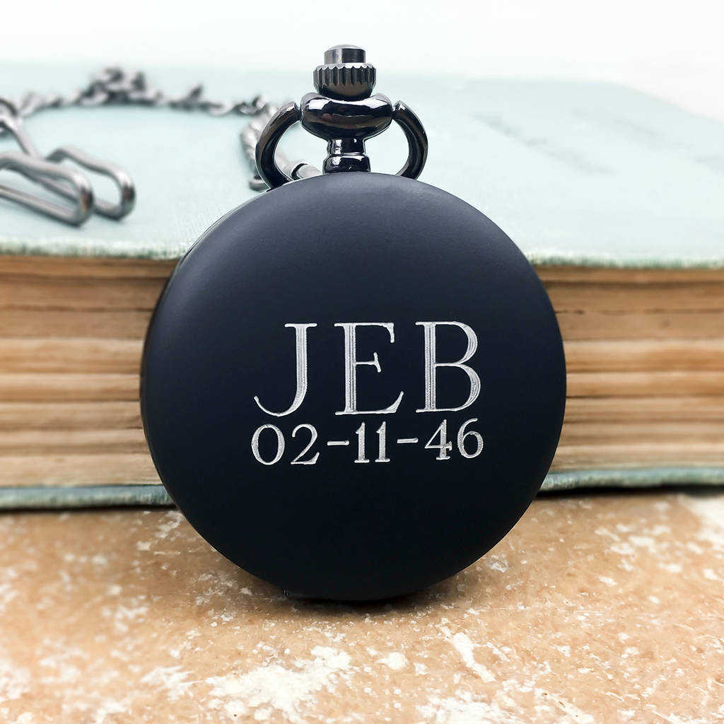 Pocket Watch With Personalised Engraved Initials, 1 of 3