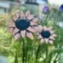 Set Of Two Copper Sunflower Garden Sculptures, thumbnail 4 of 6