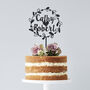 Personalised Couples Floral Wedding Cake Topper, thumbnail 1 of 6