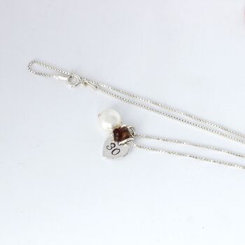 Personalised 30th Birthday Birthstone Necklace, 8 of 11