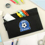 Personalised Blue Football Fan Pencil Case For Boy, thumbnail 1 of 2