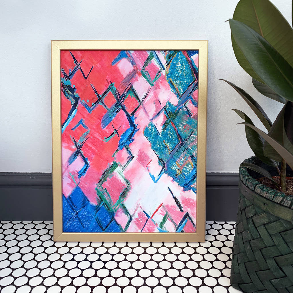 'Medina' Colourful Abstract Art Print By Mia Felce | notonthehighstreet.com