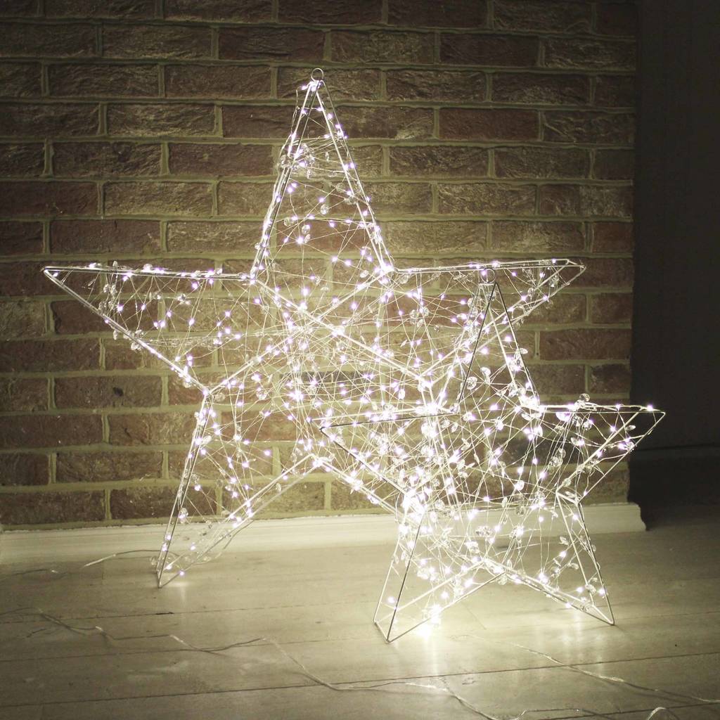 Beaded LED Box Star Light In Three Sizes By Lime Tree London ...