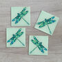 Dragonfly Coaster Set, thumbnail 1 of 12