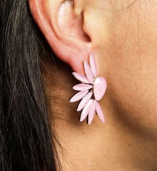 Vintage Glass Angel Wing Earrings, 10 of 12