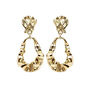 Rippled Hoop Clip On Earrings, thumbnail 1 of 4