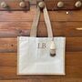 Personalised Siena Square Canvas Shoulder Handle Beach Shopper Tote Bag, thumbnail 2 of 6