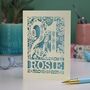 Personalised 21st Birthday Card Papercut Woodland Design, thumbnail 3 of 8