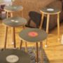 Vibyl Side Table Custom Made With Vinyl Records, thumbnail 5 of 9
